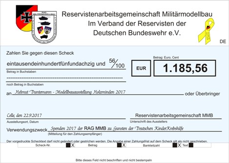 Modellbauausstellung Kinderkrebshilfe Holzminden 2017